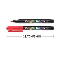 Ovezne olovke, 24Color Guangna meka glava akrilna marka boja na bazi vode, ručni crtani grafiti, ručni
