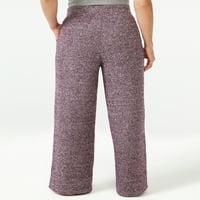 Joyspun ženske pidžame pantalone sa širokim nogama, veličine do 3X