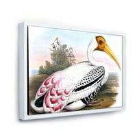 Vintage Countryside Bijele Ptice Uokvirene Slika Na Platnu Art Print