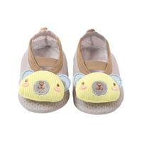 DMQupv baby sandal veličine klizanja Slatke kat čarape Toddler Flip flops veličine Sandal žuti mjeseci