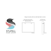 Stupell Industries Pop Spaghetti vilica zamršena fraktalna uzorka Grafička umjetnost Siva uokvirena umjetnost