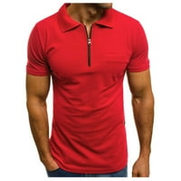 Muška Moda kratki gornji rukav Casual T tanki džepovi lična košulja bluza Muška bluza