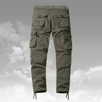 LEEy-World muške pantalone muške pantalone sa više džepova na otvorenom Kargo Jogger pantalone posao planinarenje