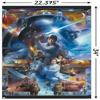 Star Wars: Originalna trilogija - zidni plakat kolaža, 22.375 34