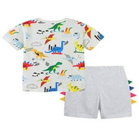 Cindysus Toddler Ležerna majica elastične struke + Mini hlače Dječaci Labavi kratke hlače Postavlja kratku