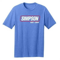 Simpson Racing 44018myb američka zastava majica za mlade srednje plava