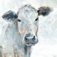 Marmont Hill Sweet Cow Face Canvas Wall Art