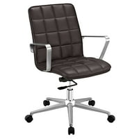 Kancelarijska stolica modne pločice u smeđoj boji