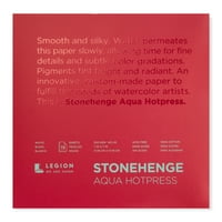 Legion papir Stonehenge aqua crni akvarelni jastuk, hladno-preša, 7in 7in