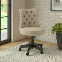 kathy ireland® Home by Bush Furniture Ironworks uredska stolica sa srednjim leđima u Harvest Cherry Leather