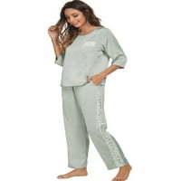 Jedinstveni Bargains ženski satenski salon sa pantalonama Noćna Odjeća kompleti pidžame za spavanje