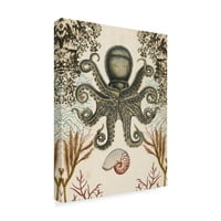 Zaštitni znak likovne umjetnosti' Antikvarna Zvjerinica hobotnica ' platnena Umjetnost Naomi McCavitt