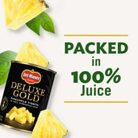 Del Monte Deluxe Zlatni ananas Tidbits, konzervirano voće, OZ može