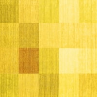Ahgly Company Indoreni pravokutnik Sažetak žuti prostirke savremene površine, 7 '10'