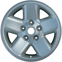 Rekovna oem aluminijumski aluminijski kotač, iskre srebro, uklapa se 2002- Dodge Ram 1500