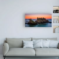 Zaštitni znak likovne umjetnosti' ostrva u morskoj kopiji ' platnena Umjetnost Darrena Whitea Photography