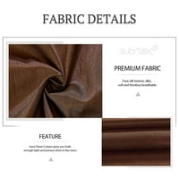 Subrte Fau Silk polu-Sheer prozor Elegance zavjese Drape ploče tretman i čvrste Grommets za spavaću sobu