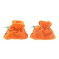 Halloween baby and Infant Unise Pumpkin Booties, By Way to Celebrate
