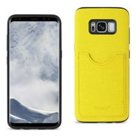 Samsung Galaxy S Edge S Plus zaštitni štitnik za zaštitu teksture sa utor za karticu u žutoj boji