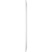 Ekena Millwork 18 W 48 H True Fit PVC horizontalni slat uokviren moderni stil fiksne rolete, bijeli