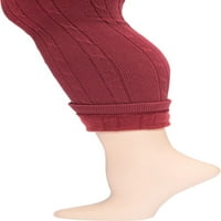 Ženski kabel pletene nogavice