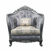 Ariadne stolica sa jastukom u tkanini i platinumu
