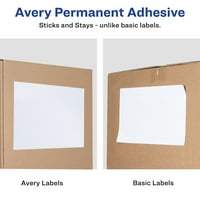 Avery Shipping Etikete, 5. 8.5, bijelo, truadblock, inkjet, etikete 0. lb