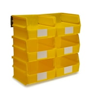 Triton Products® Locbin 8-komadna zidna jedinica sa 10-7 8 L 11 W 5 Hloking odbojki, 6CT, zidne šine 8-3 4 L sa hardverom, 2PK