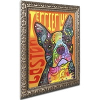Zaštitni znak likovne umjetnosti 'Boston Luv' platno Art Dean Russo, zlato Ornate Frame