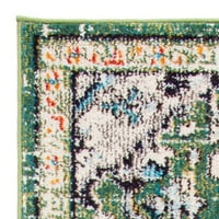Madison Alys Vintage Tradicionalni ručni tepih, zeleni tirkizni, 2'2 14 '