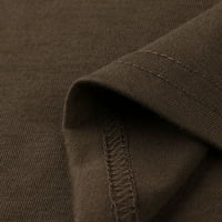 Floleo ženski vrhovi čišćenje ljetovije casual plus veličine okrugli vrat čvrsti dugi rukav neregularni duks labavi bluza sa labavim pulover