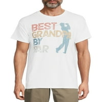 Dan očeva Golf najbolji Djed Par Muška grafička majica kratkih rukava, 2 pakovanja