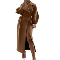 Kaputi za žene Žene Modni casual Ugodno Soild dugi rukav kardigan na vrhu jakne odjeća modni zimski kaputi i jakna