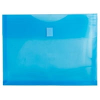 Plastične koverte za proširenje sa zatvaračem i petljom, mala knjižica sa slovima, sa proširenjem, plava,