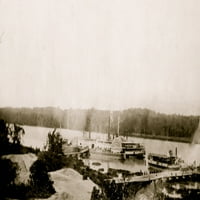 Medicinski brod PLANTER na Riveru AppoMatto, Virginia Poster Print
