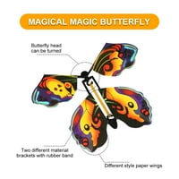 Morima Magic Fairy Leteće leptir guma, opseg na zavrtnju leptir igračka za iznenađenje poklona ili zabave svirajući Božić