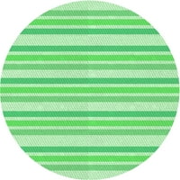 Ahgly Company Indoor Round Pattern Stoplight Go Tepisi Zelene Površine, 8 ' Okrugli