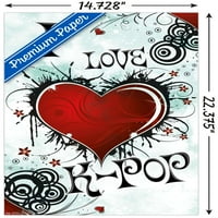 Love K-pop zidni poster, 14.725 22.375