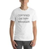 Certified Dietary Manager T Shirt Kratki Rukav Pamuk T-Shirt By Undefined Gifts