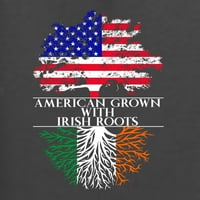 Divlji Bobby Američki odrastao sa irskim korijenima St. Patrick Dan muškarci grafički Tee, ugalj, mali
