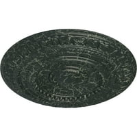 Ekena Millwork 3 4 od 3 8 P umjetnički stropni medaljon, ručno oslikana obojena kornjača