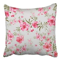 Šarene cvjetne akvarel osjetljivih cvijeća ružičasta apstraktna prekrasna kozmetička jastučna kašika