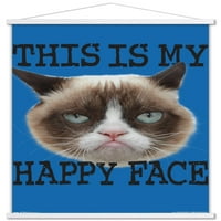 Grumpy Cat - Poster za lice sa drvenim magnetskim okvirom, 22.375 34