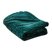 Guvpev bacaje ćebe Flannel fleece bacati pokrivač plišane ugodne mekane pokrivače up deka 70x - zelena jedna veličina