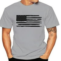 Woobling Muške majice Američka zastava Štampaj ljetni vrhovi labavi fit bluza Muška fitness plaža Majica