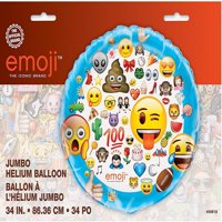 Giant Foil Emoji Ballon, IN, 1ct