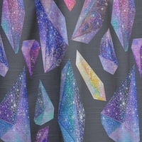 PROIZVODNJEN Akvarelni kristali sa zvjezdanim nebom sa modelnim i savremenim panelom za savremene zavjese