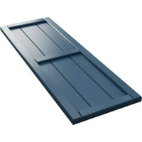 Ekena Millwork 1 8 W 106 H True Fit PVC, tri tabla ploča koja se uračunava-n-batten kapke, boravak plava