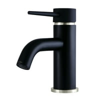 Fauceture LS8229NYL New York Slaba za kupaonicu s jednim ručkama sa push pop-up-om, mat crna brušena nikla