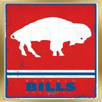 Buffalo računi - Retro logotip zidni poster, 14.725 22.375